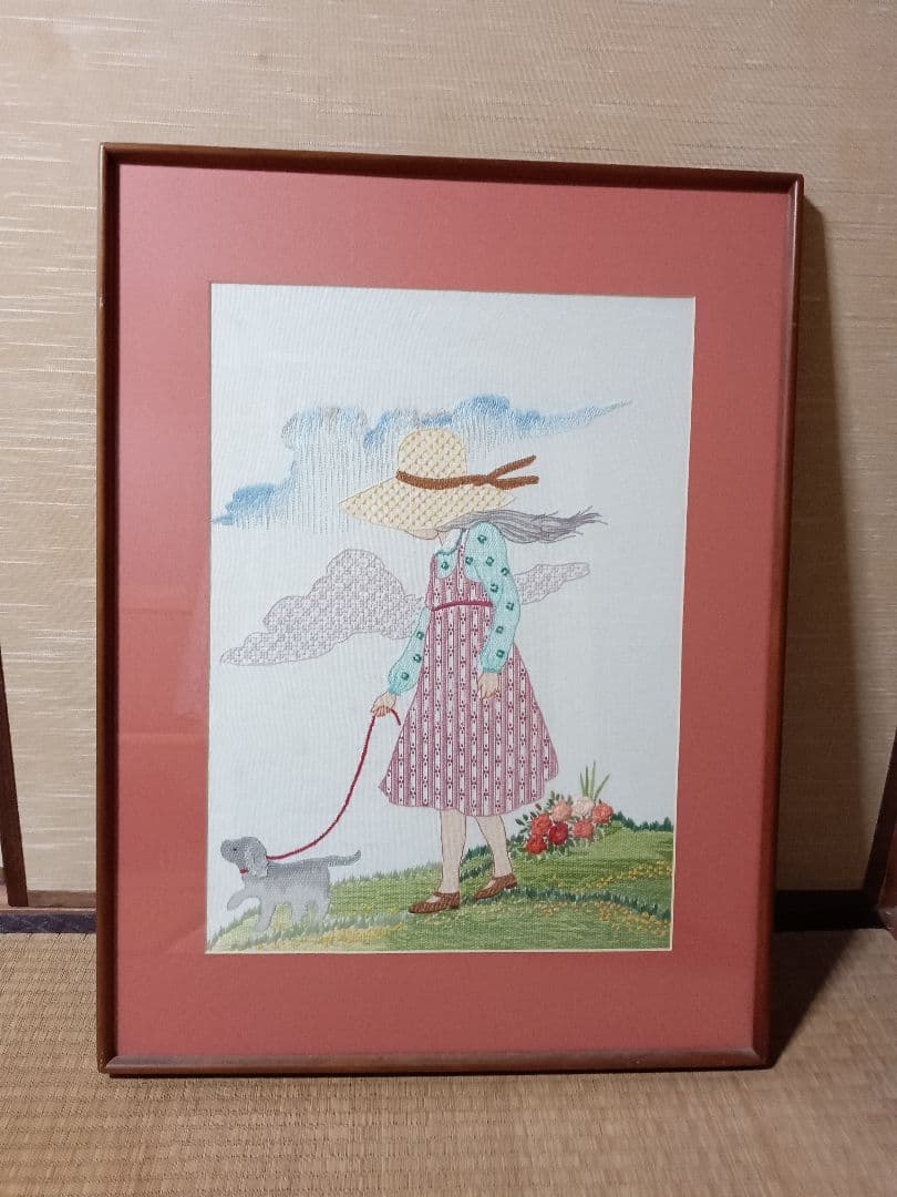 戸塚刺繡　女の子の額