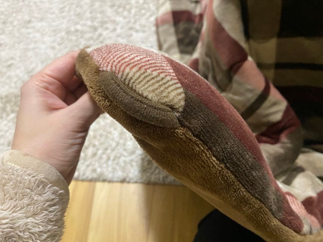 ニトリ 木製こたつテーブル 105cm長方形 ブラウン 毛布付き