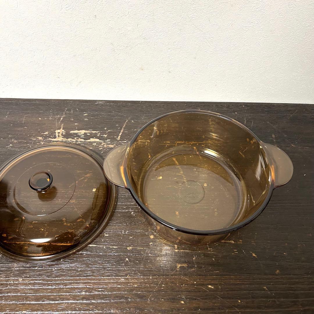 【未使用品】VISION CORNING ビジョン 耐熱ガラス 鍋 フライパン