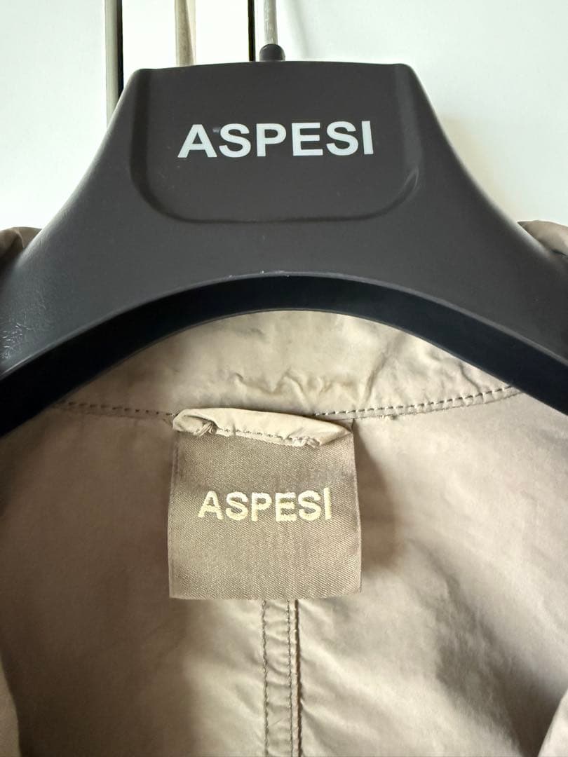 ASPESI ベージュ ロングコート
