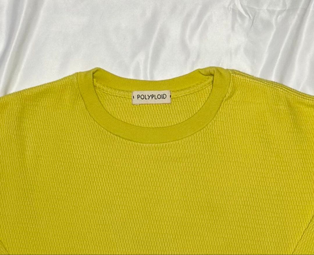 (美品)POLYPLOID ポリプロイド イエロー ロングスリーブ