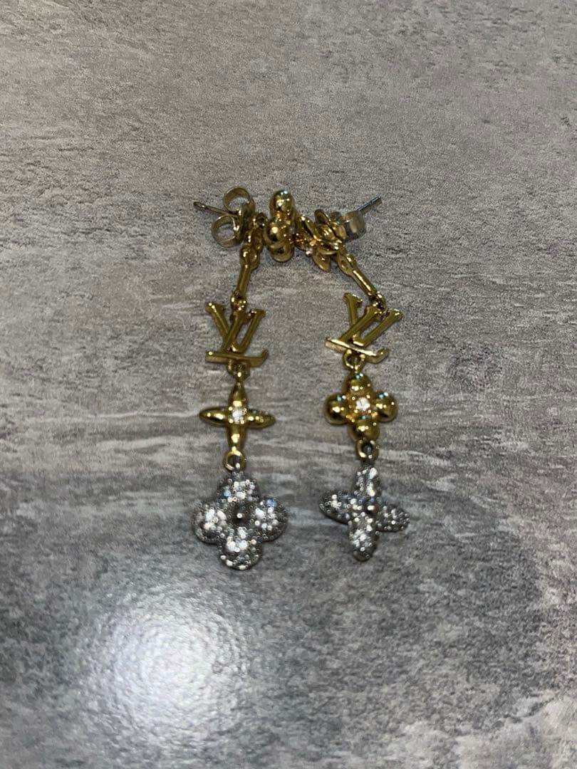 louis vuitton ドロップ ピアス ゴールド