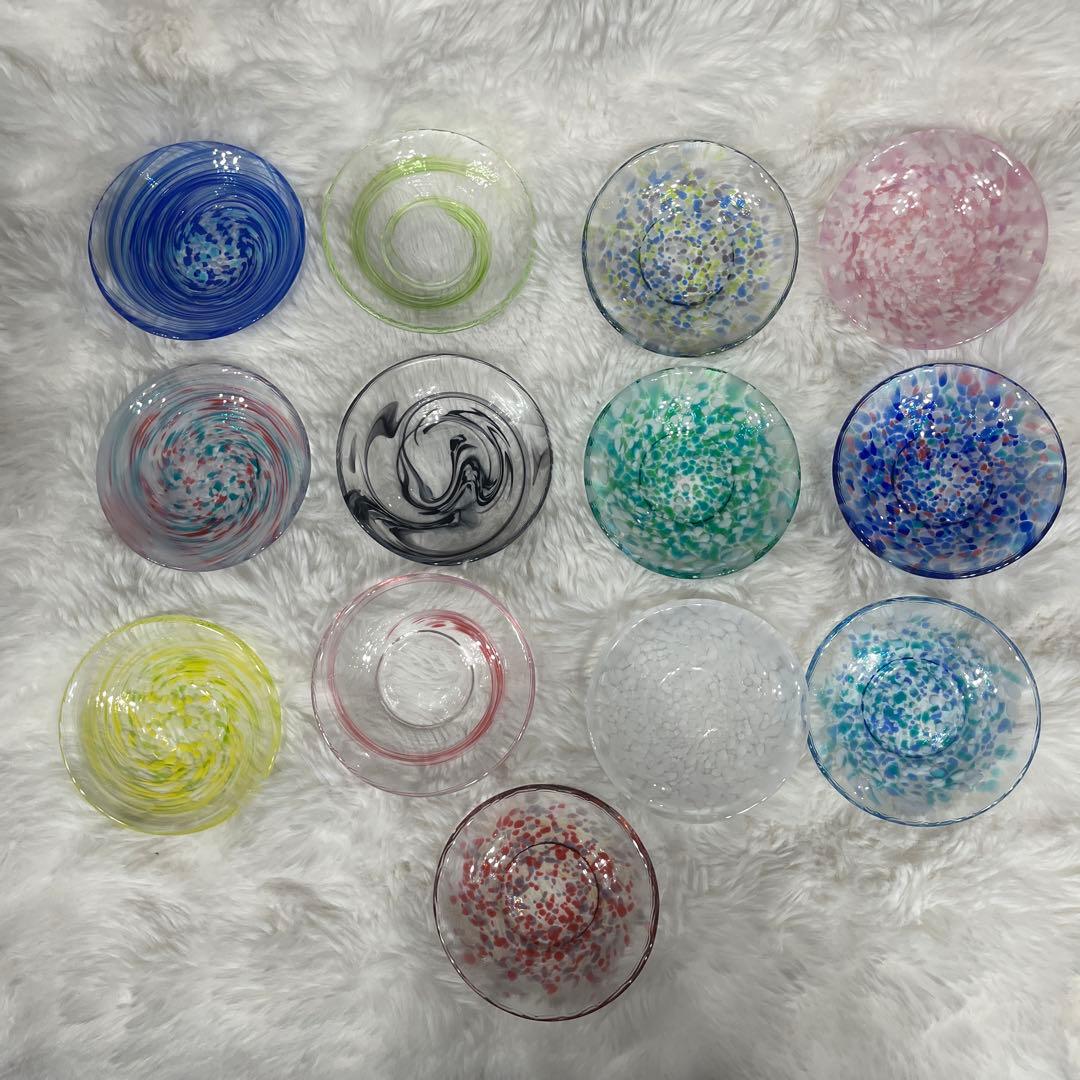 chariza　♪津軽びいどろ　豆皿13点セット