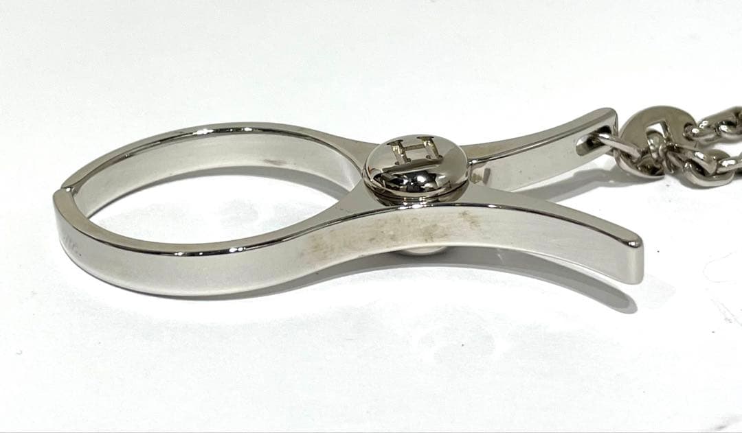 HERMES エルメス フィルー グローブホルダー シルバー 箱付き