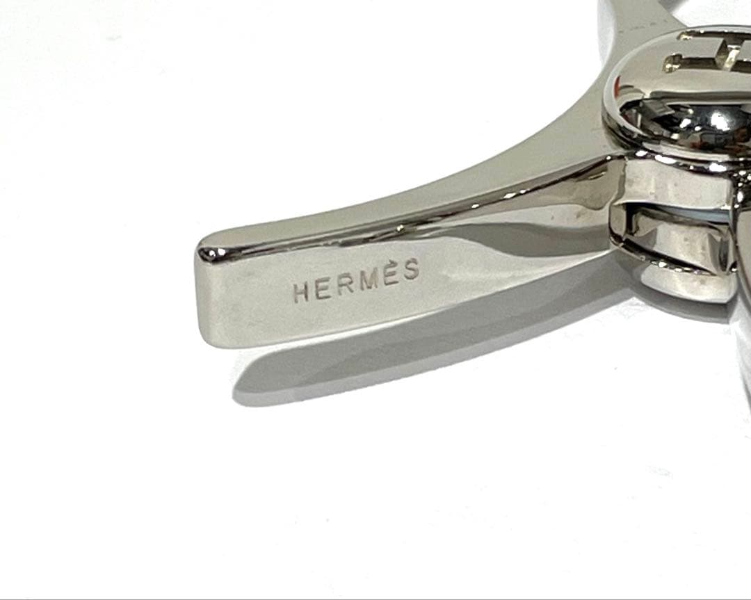 HERMES エルメス フィルー グローブホルダー シルバー 箱付き