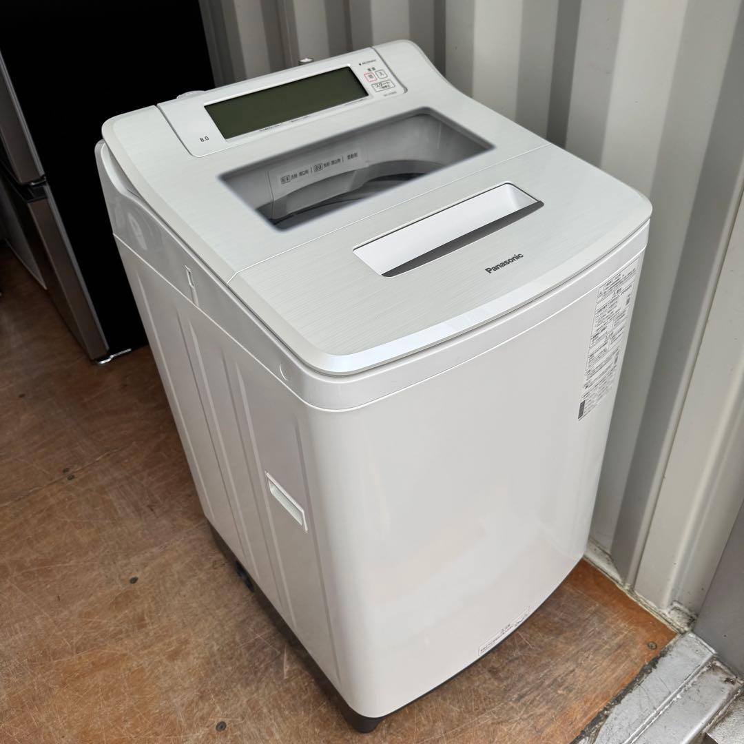 日本製★C7528★2022年製美品★パナソニック　洗濯機　8KG インバーター