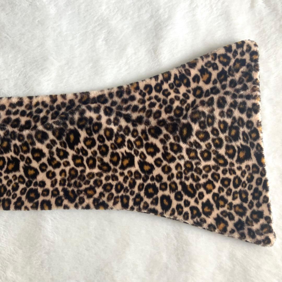 クリスチャンディオール CD金ボタン レオパード エコファーマフラー イタリア製