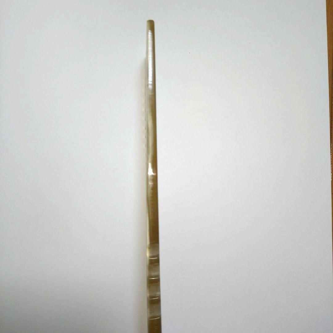 新品 未使用 マルヤ誂 水牛角櫛 特大直刃手付 希少 理容櫛