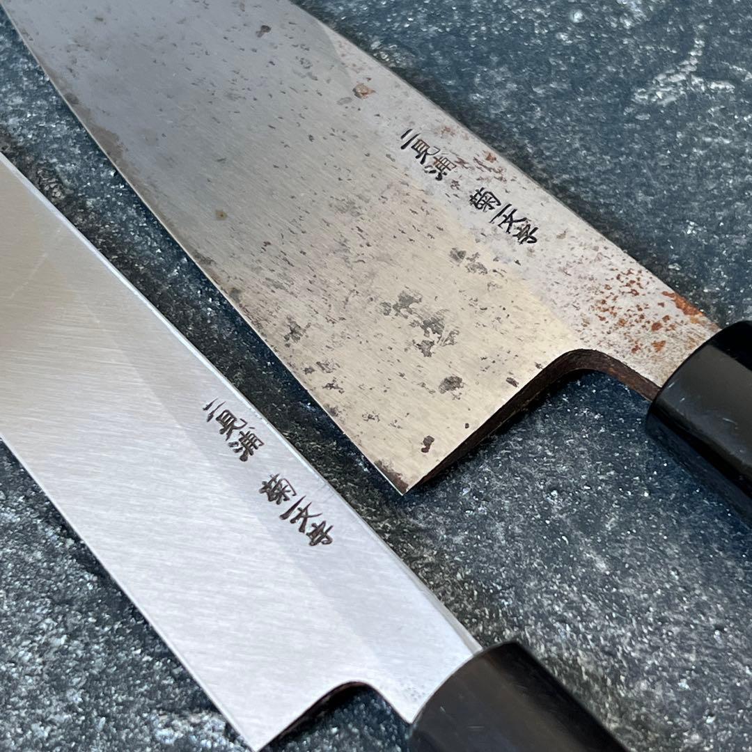 刺身包丁　菊一文字則宗　特製柳刃包丁　木製ハンドル　三徳包丁　knife