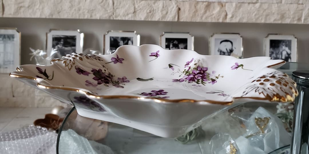 ハマースレイ バイオレット スクエアプレート アンティーク