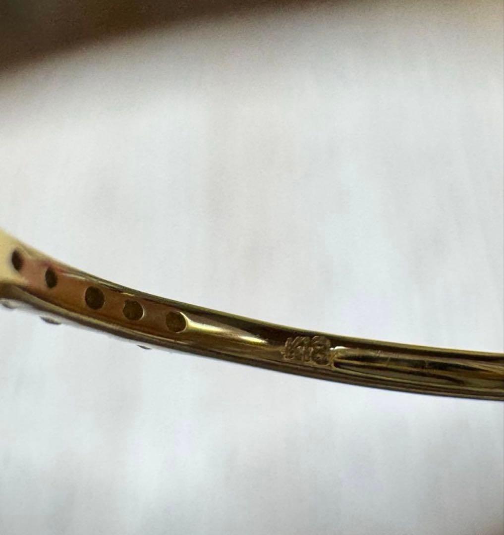 【マロン】K18 クリングダイヤモンド リング 6号