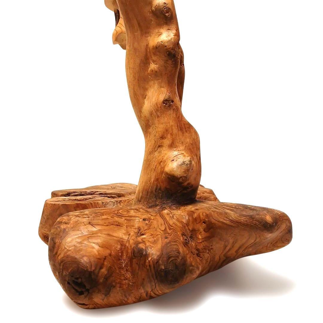 天然木 花台 飾り台 盆栽台 灯籠 置物 バードアスレチック インテリア 工芸品