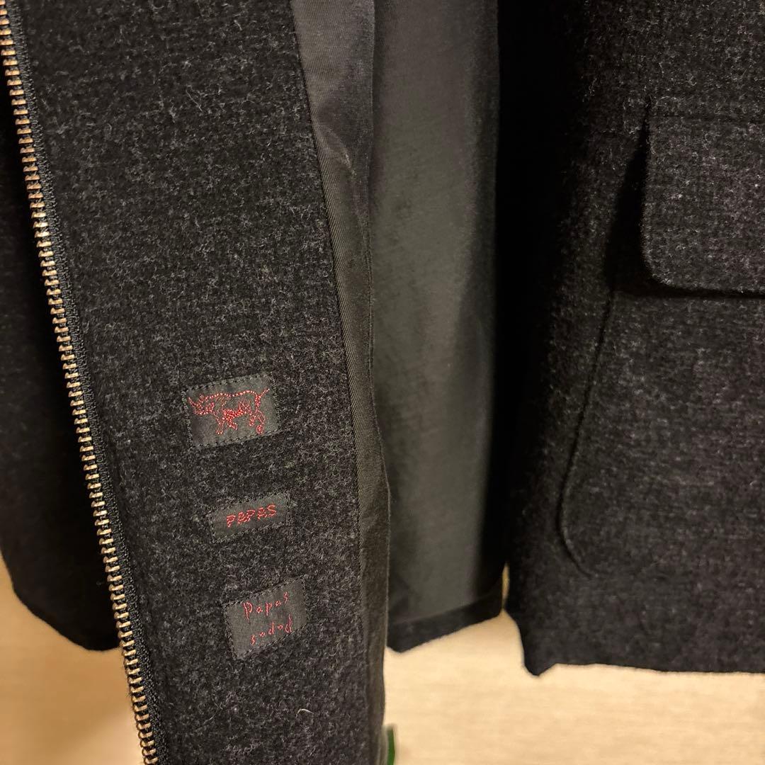 Papas ウールジャケット コート　アウター　M 日本製