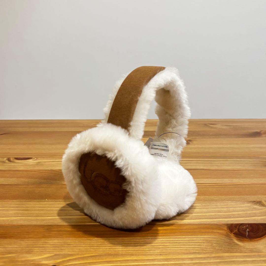 【タグ付】アグ シープスキン エンブロイダリー イヤーマフ チェスナット CHE