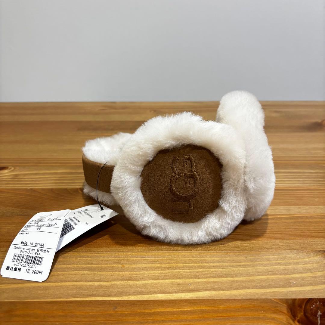 【タグ付】アグ シープスキン エンブロイダリー イヤーマフ チェスナット CHE