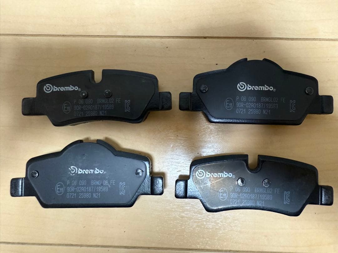  MINI JCW F56用 ブレンボ　リアブレーキパッド brembo
