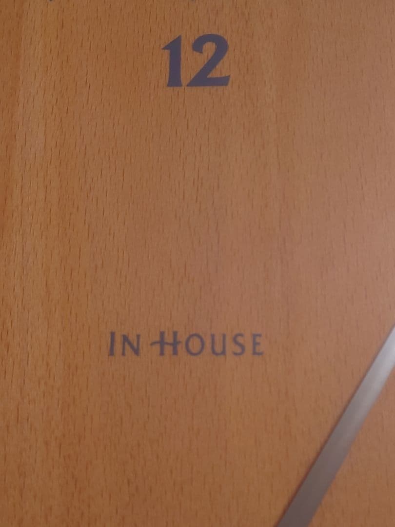 IN HOUSE インハウス 時計 50cm 定価28600円 北欧　レア