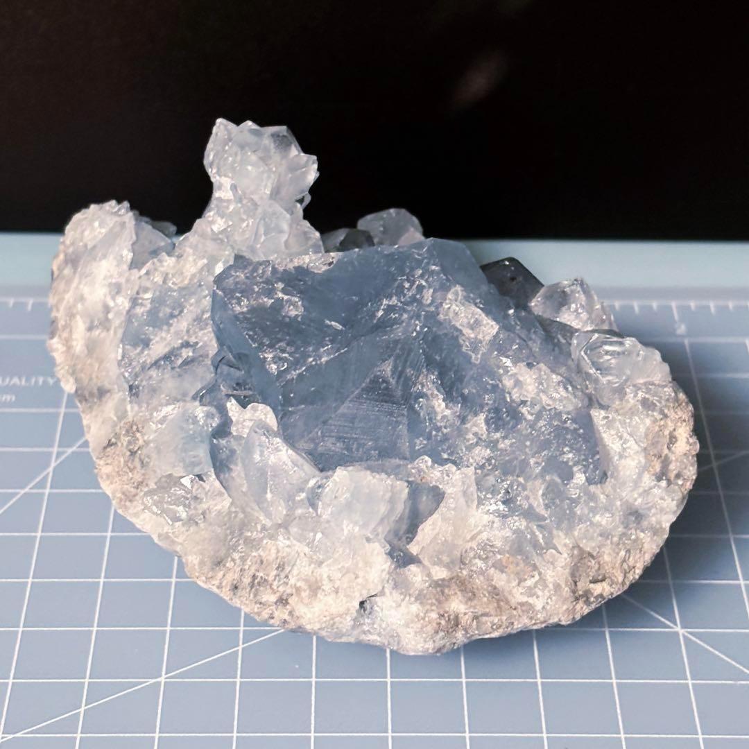 514g　セレスタイト クラスター　高品質　天然石　原石　天青石　パワーストーン