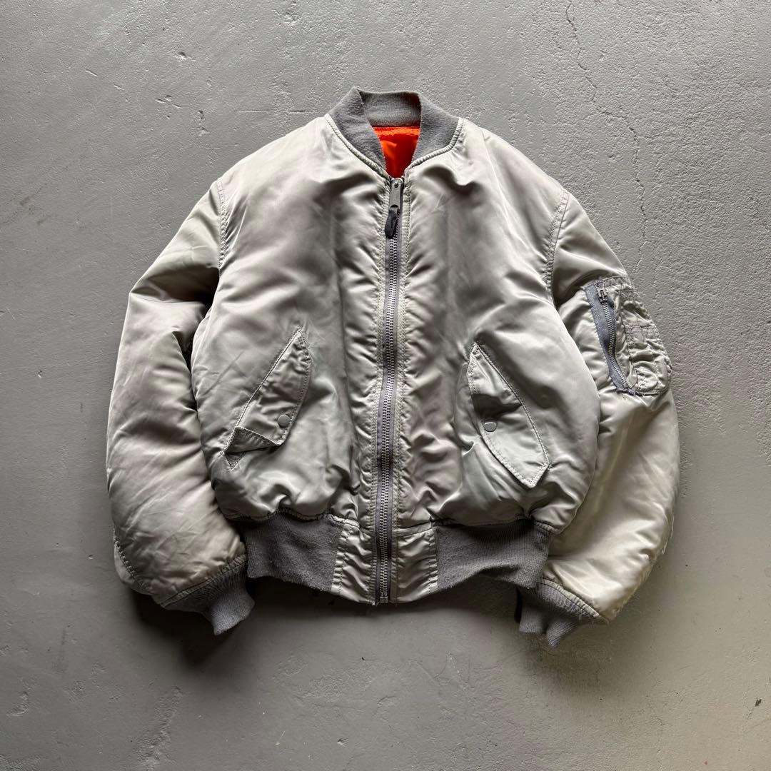 alpha made in USA MA-1 silver シルバー　20