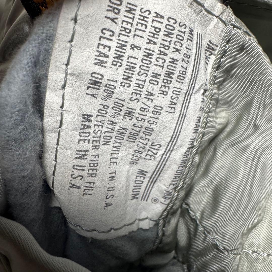 alpha made in USA MA-1 silver シルバー　20