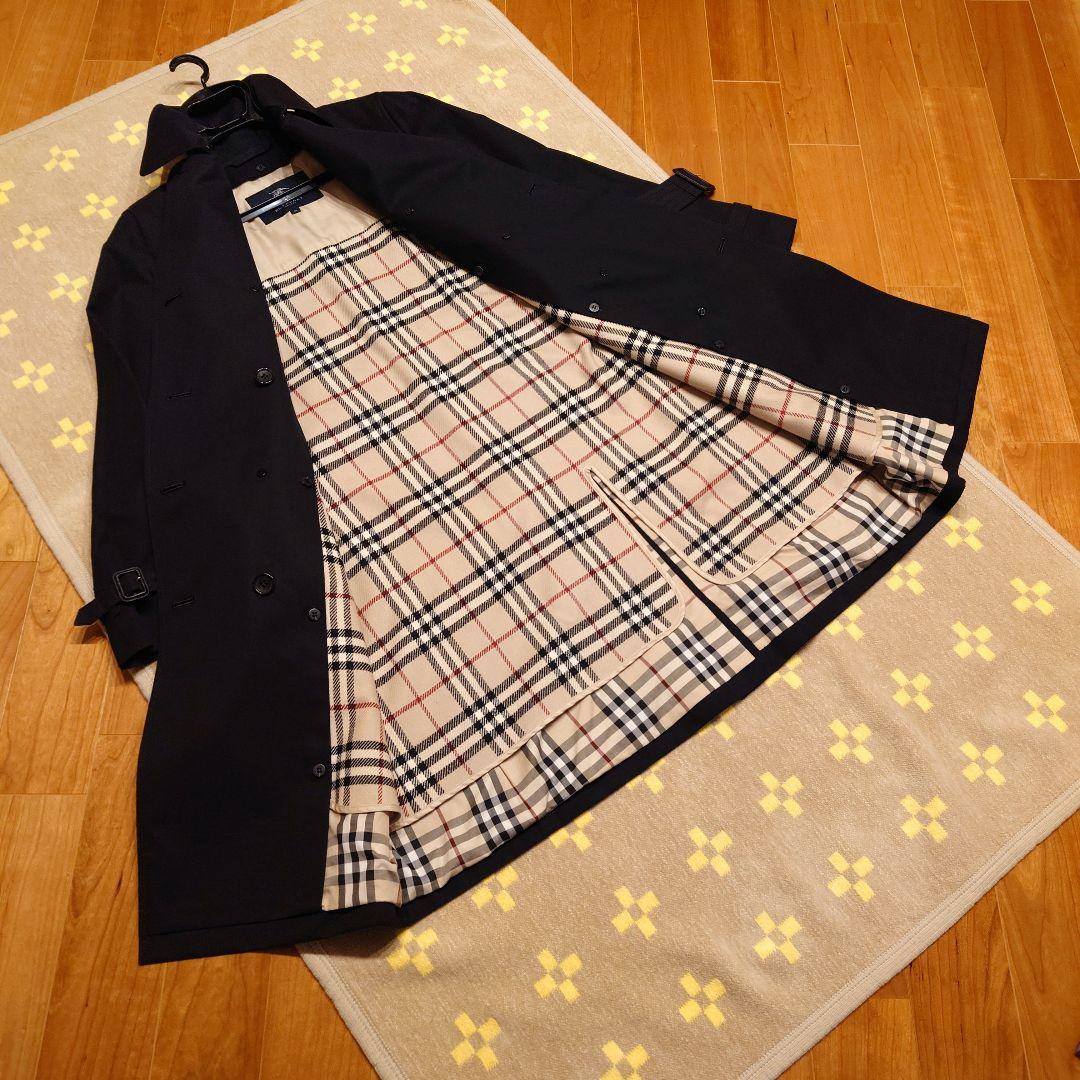 バーバリー トレンチコート ダブルブレスト ブラック 40サイズ ライナー付き