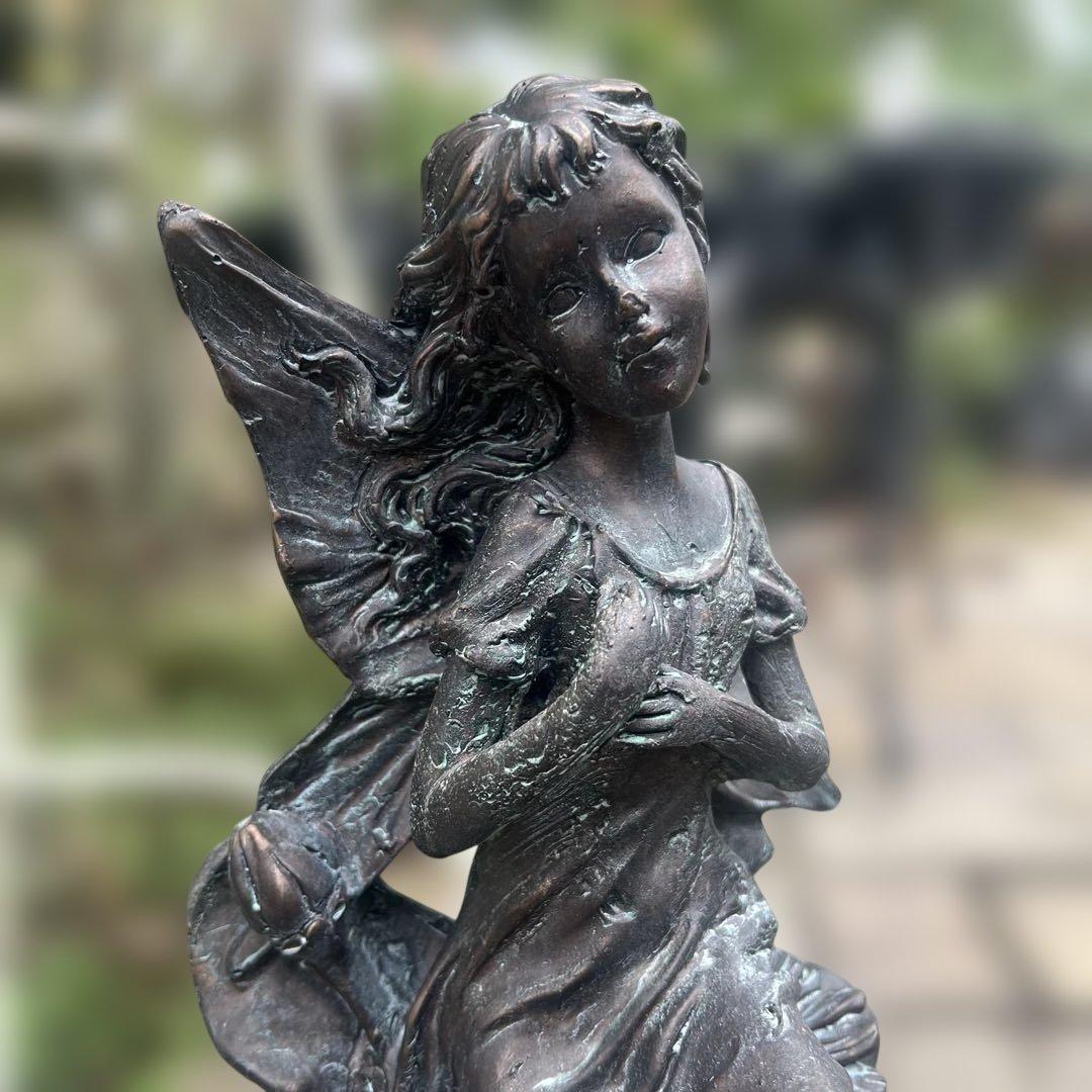 英国 Garden樹脂製 妖精の夢像ガーデンオーナメント