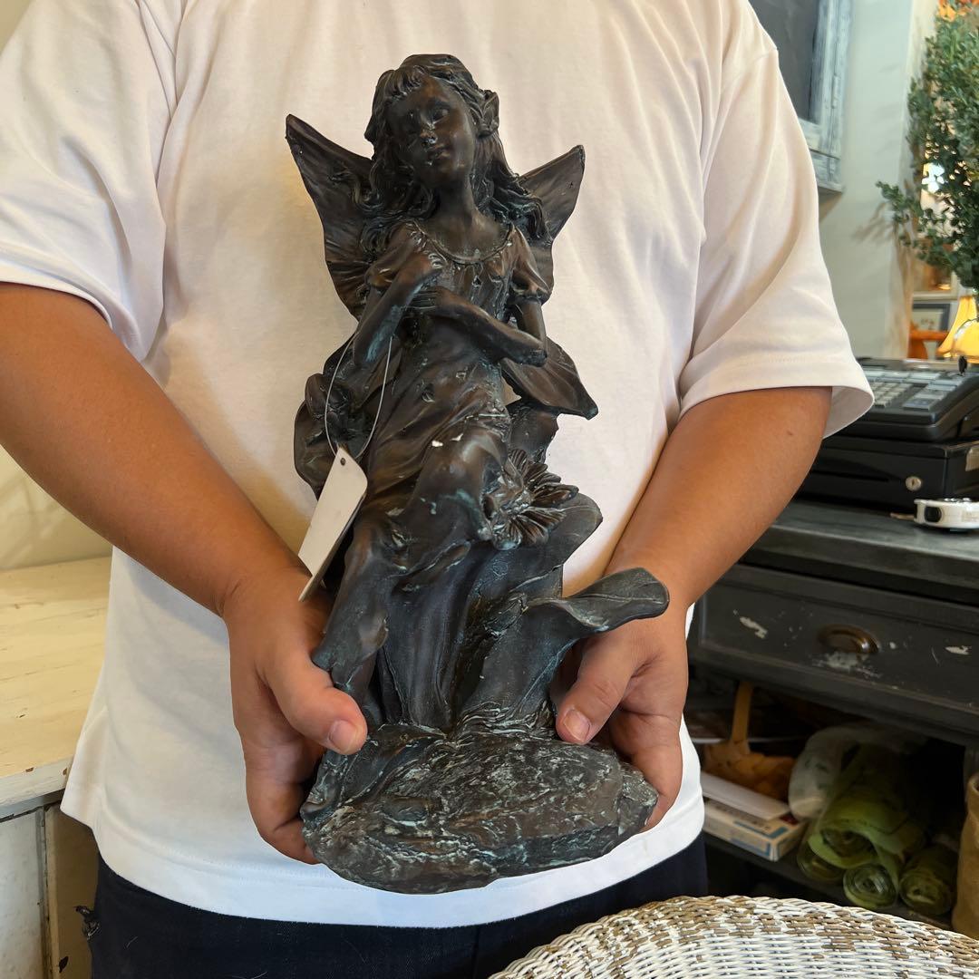 英国 Garden樹脂製 妖精の夢像ガーデンオーナメント