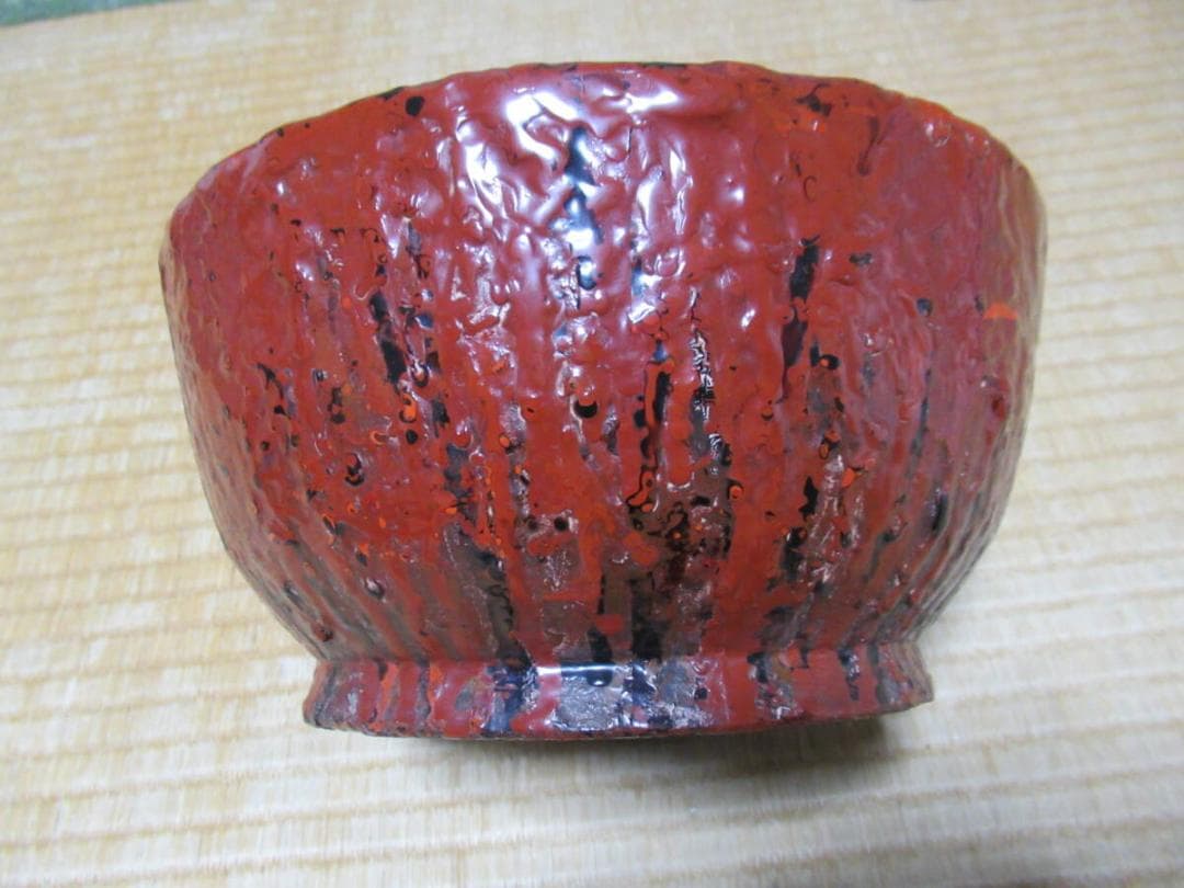 ◆極希少 唯一無二 1850年頃 箱入！会津塗 漆鉢 古乾漆 サンモトヤマ収集