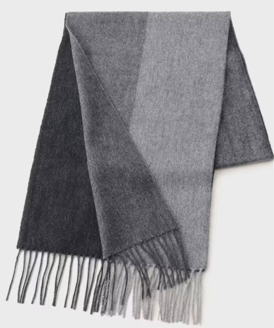 TAKEO KIKUCHI【洗えるカシミヤ】4面パネル マフラー