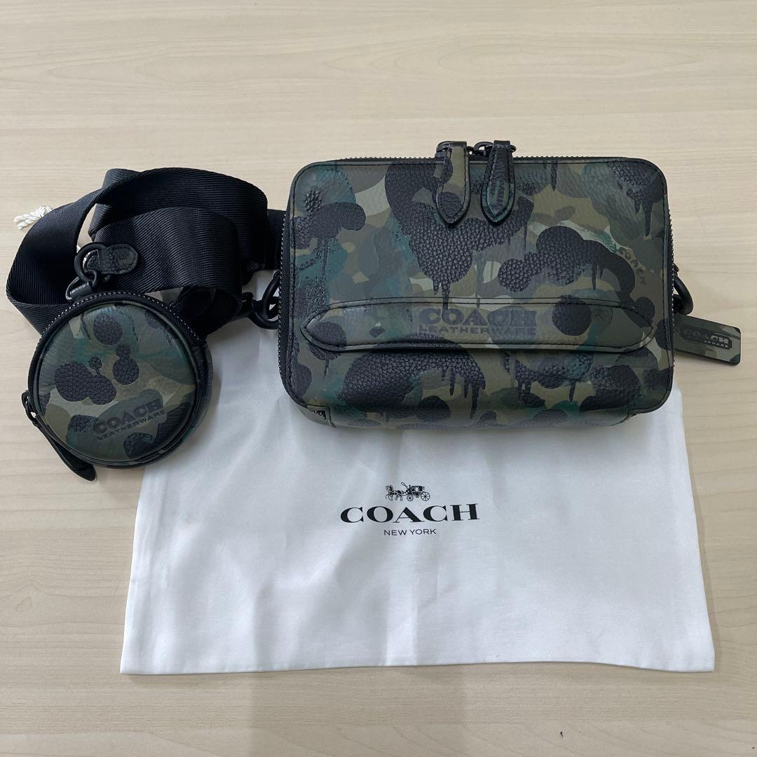 コーチ　ショルダーバッグ　ボディバッグ　カモフラ　E2180-C5330