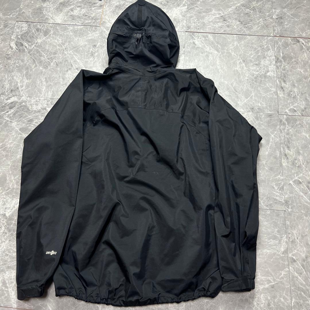 極美品　モンベル　マウンテンパーカー　フード　黒　M アウトドア　メンズ　登山