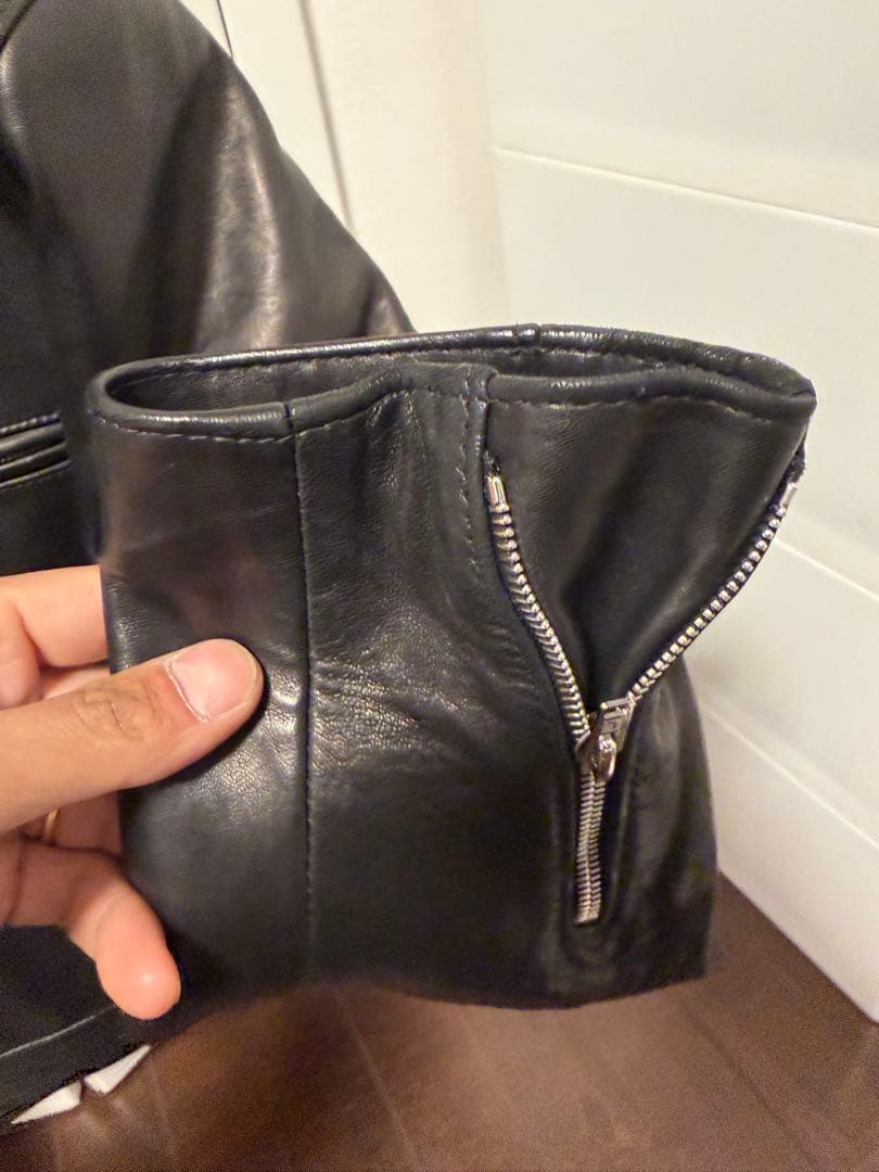 ルイスレザー　シープ　黒　44