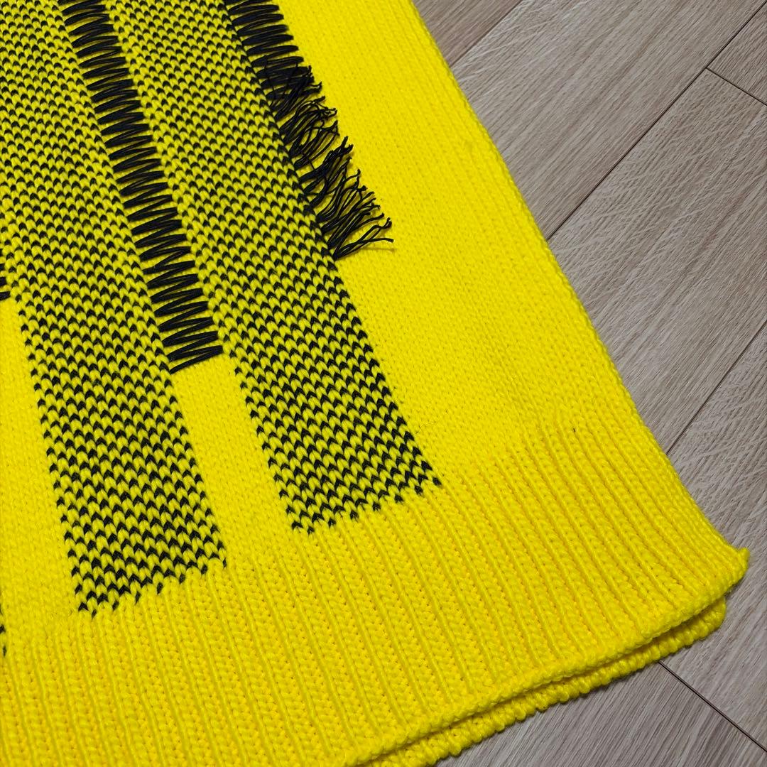 Y-3 ワイスリーKNIT SCARF ニット ロング マフラー　ストール　黄色