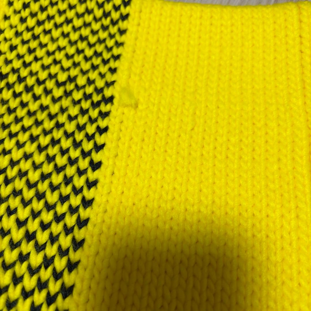 Y-3 ワイスリーKNIT SCARF ニット ロング マフラー　ストール　黄色