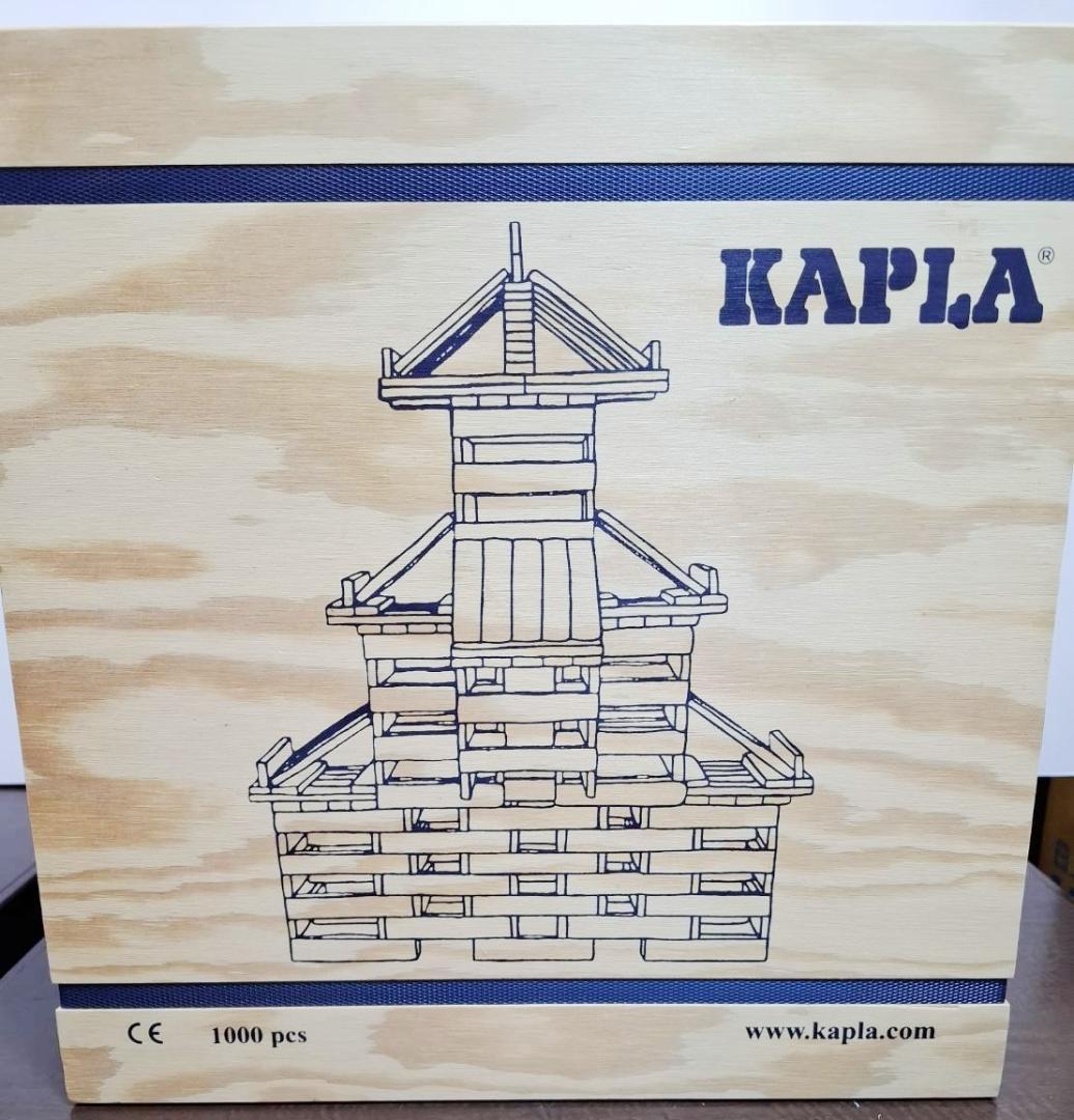 カプラ KAPLA1000 魔法の板 専用木箱入り 美品 防腐剤不使用
