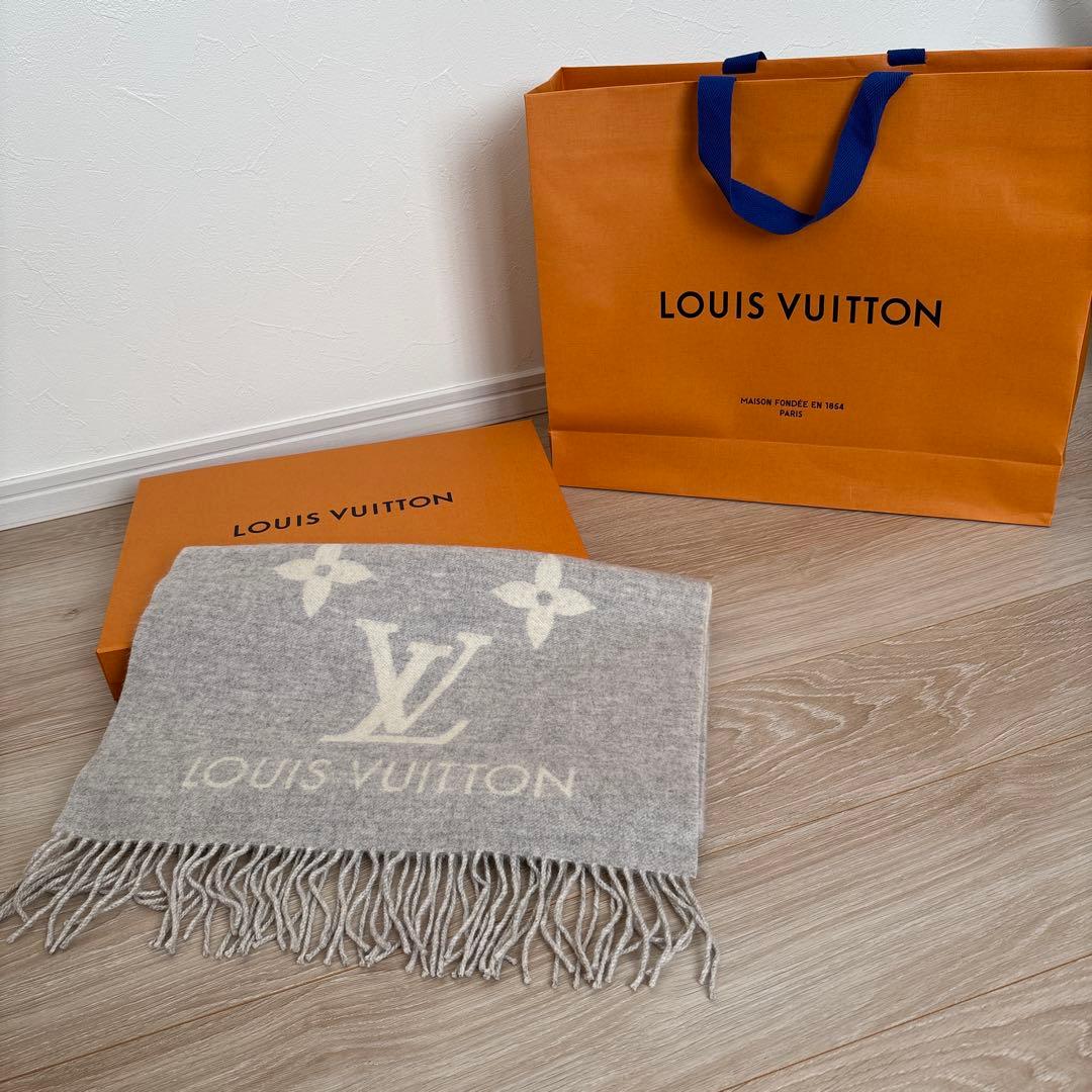 【LOUIS VUITTON美品 】マフラー・レイキャビック グレージュ