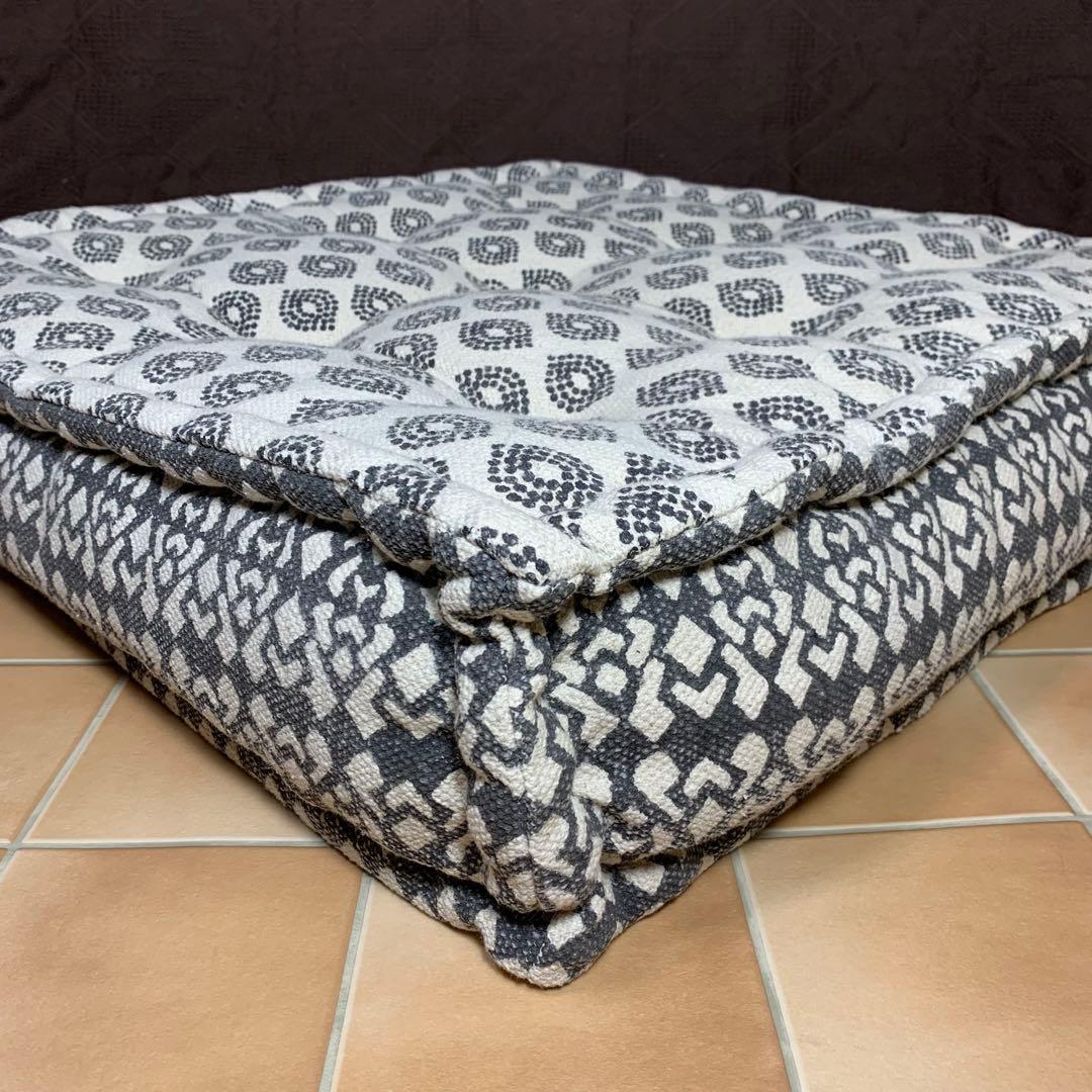 【美品】アデペシュ ブロックマルチソファ オットマン ホワイト