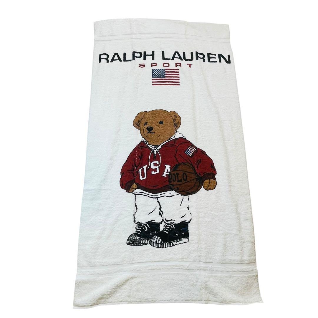 RALPH LAUREN ラルフローレン ポロベア タオルケット ビーチタオル