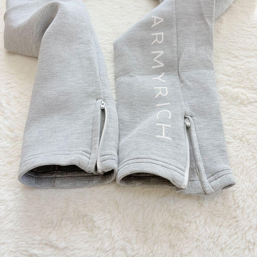 ARMYRICH アーミーリッチ　セットアップ　L グレー　パーカー　ロゴ