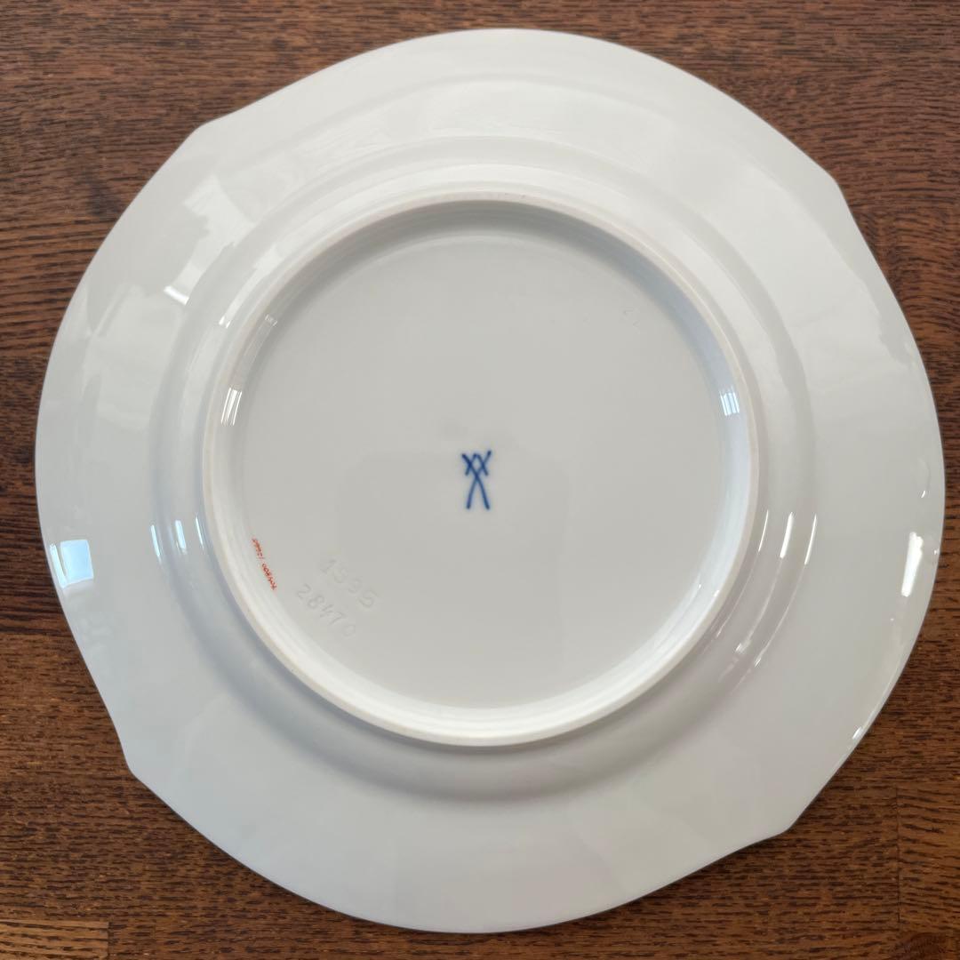 マイセン フローラ ヴェレンシュピール　プレート19cm 2客　ケーキ皿