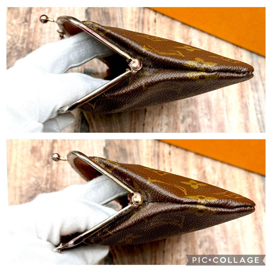 ⛄️極美品⛄️ルイヴィトン　モノグラム　がま口　ポーチ USAバケット付属品#632