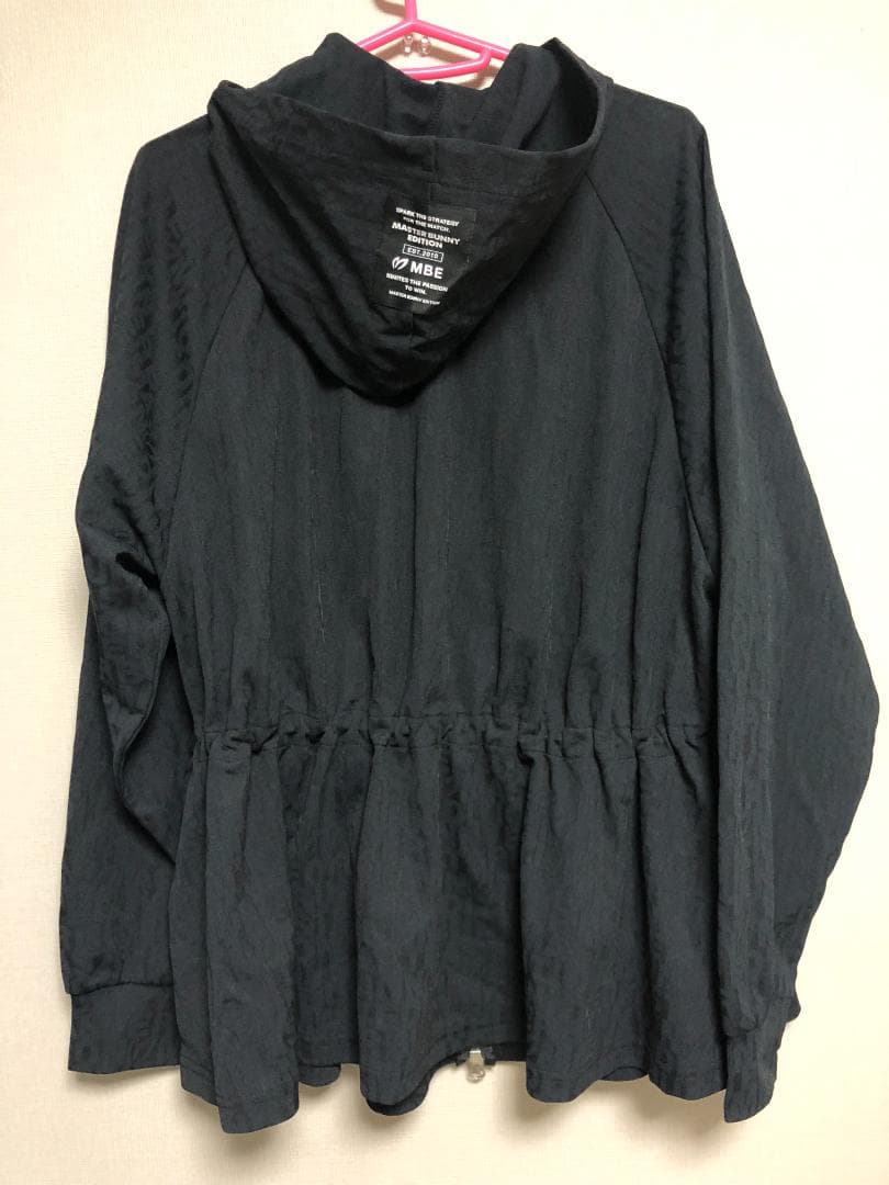 未使用 タグ付き メッシュ ダブルジップフーディジャケット 1 M ブラック