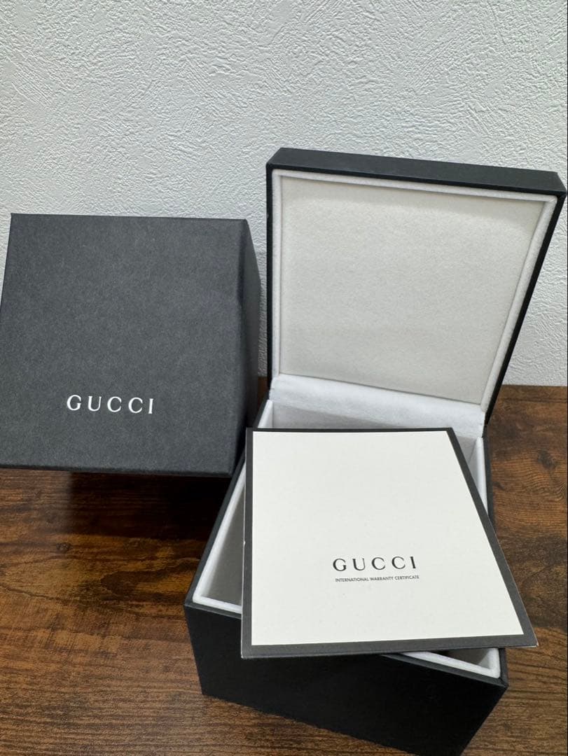 美品GUCCI 1500L ゴールド/GGシェル文字盤 1Pダイヤ