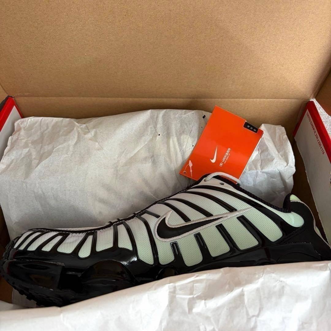 完売27.5✨新品NIKE Shox TL AV3595-300 黒×グリーン系