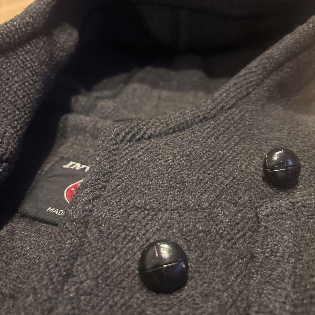 インバーティア　invertere ダッフルコート　ヘリンボーン グレー