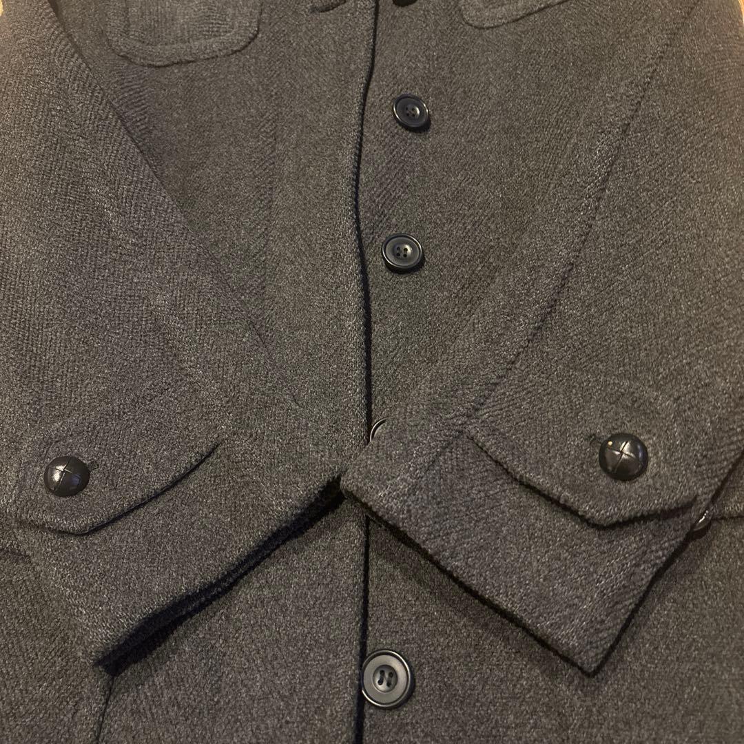 インバーティア　invertere ダッフルコート　ヘリンボーン グレー