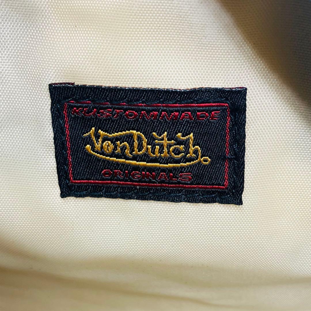 美品　VonDutch ボンダッヂ　ミニボストンバッグ　ホワイト　ブラック