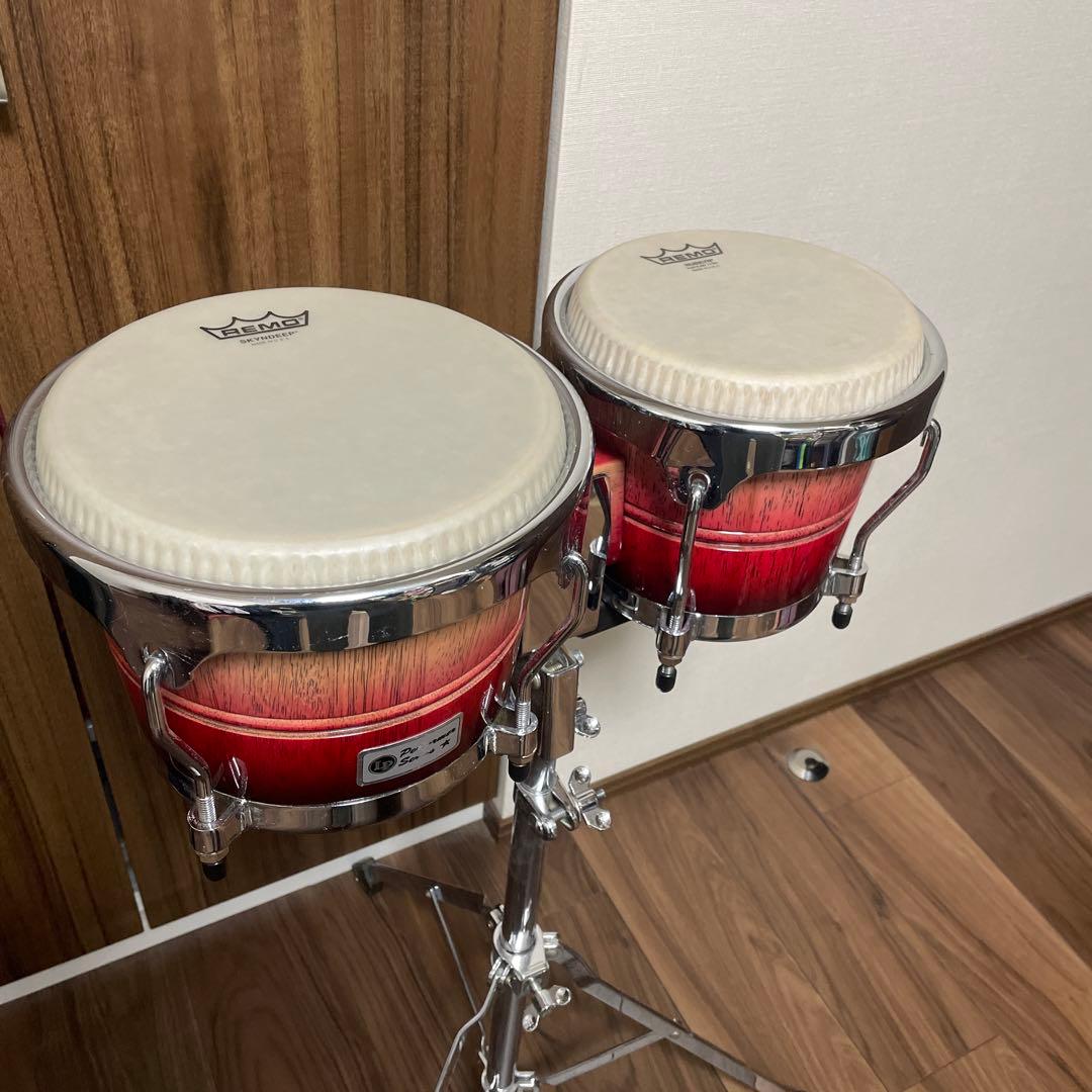 Remoヘッド交換済LP ボンゴ スタンド付き 超美品‼️