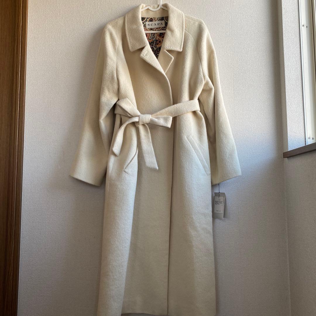 サザエ様SCAPA＊ タグ付 新品　アンゴラ ウール ロングコート