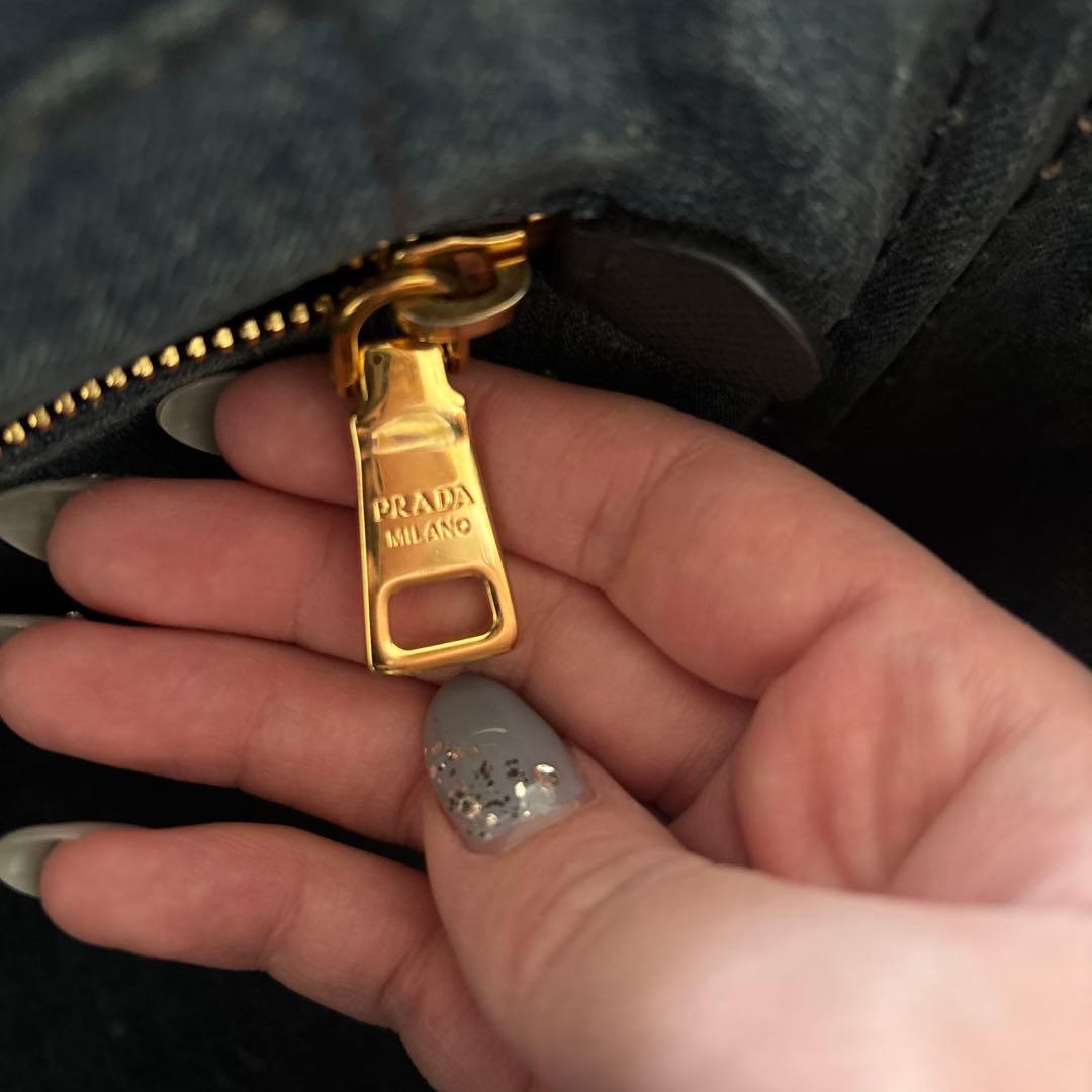 プラダ　PRADA カパナ　デニム トートバッグ　正規品